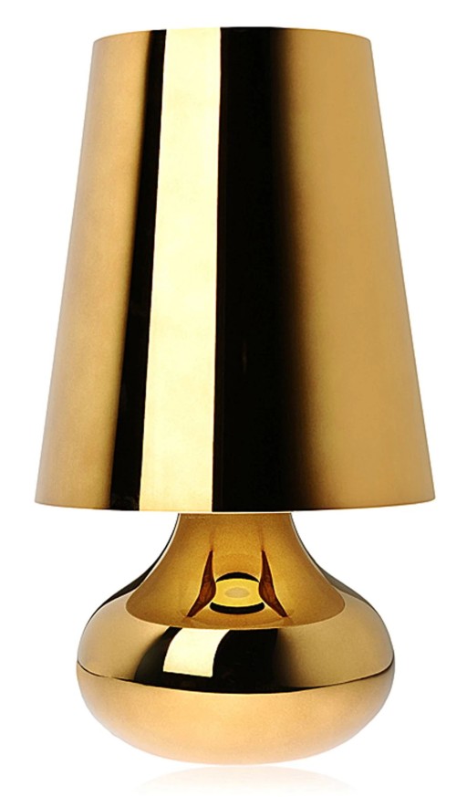 Veioza Kartell Cindy design Ferruccio Laviani  d23.6cm  h42cm  auriu inchis