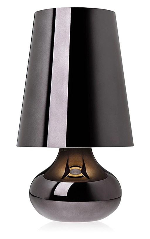 Veioza Kartell Cindy design Ferruccio Laviani  d23.6cm  h42cm  gri inchis