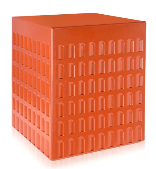 Taburet Kartell EUR design Fabio Novembre  45x36x36cm  caramiziu