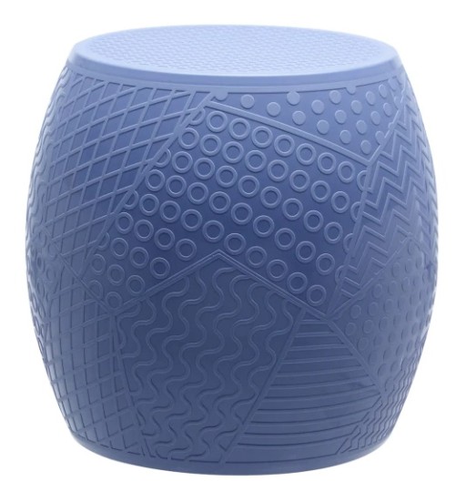 Masuta Kartell Roy design Alessandro Mendini  h43cm  d45cm  albastru