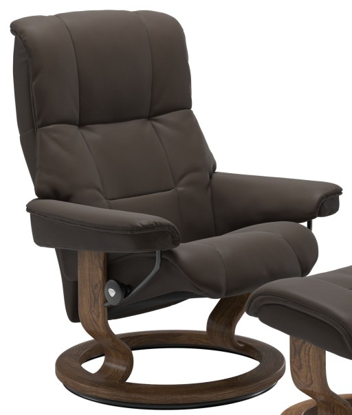 Fotoliu recliner Stressless Myfair Classic M cadru Teak  tapiterie piele Batik Brown