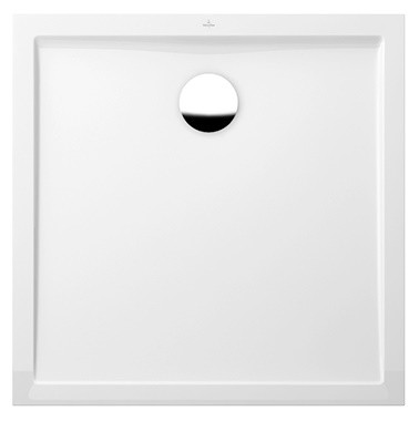 Cadita de dus rectangulara Villeroy & Boch Futurion Flat 90x90cm  alb