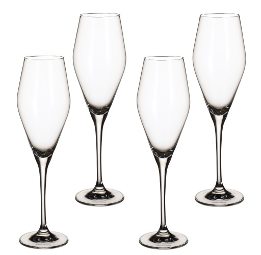 Set 4 pahare sampanie Villeroy & Boch La Divina Flute 252mm  0 26 litri