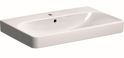 Lavoar Geberit Smyle Square 75x48cm  montare pe mobilier  alb
