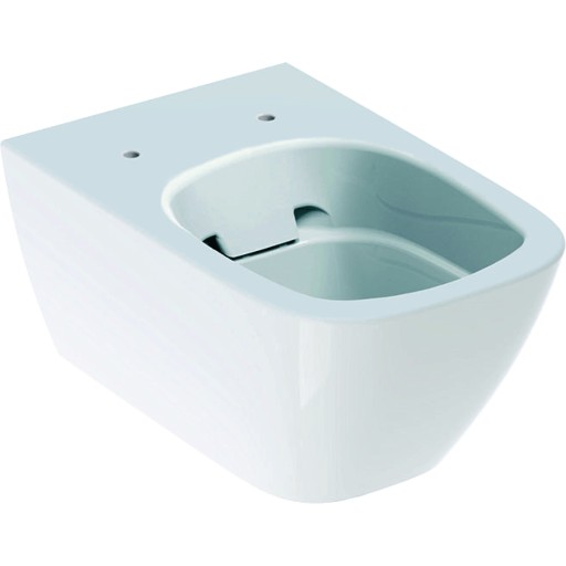 Vas WC suspendat Geberit Smyle Square Rimfree  35x54cm  prinderi ascunse  alb