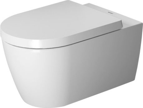 Vas WC suspendat Duravit Me by Starck Rimless Hygiene Glaze  alb Sattin mat