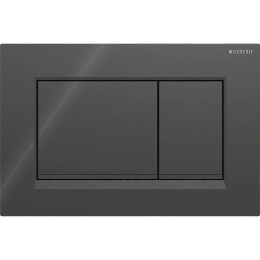 Clapeta actionare Geberit Sigma30 negru lucios  detalii negru mat