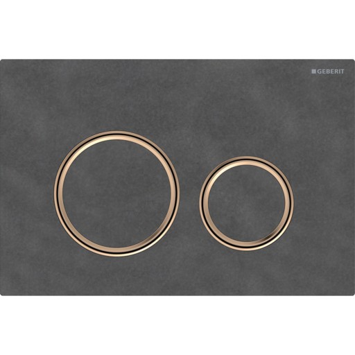 Clapeta actionare Geberit Sigma21 mustang ardezie  detalii rose-gold