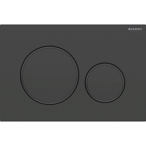 Clapeta actionare Geberit Sigma20 EasytoClean negru mat lacuit / negru