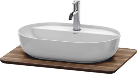 Blat lemn masiv pentru lavoar Duravit Luv 688x475mm  nuc american
