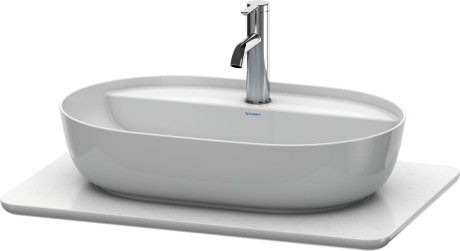 Blat compozit pentru lavoar Duravit Luv 688x475mm  alb structurat