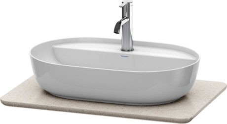 Blat compozit pentru lavoar Duravit Luv 688x475mm  nisipiu structurat