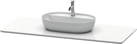 Blat compozit pentru lavoar Duravit Luv 1388x595mm  alb structurat