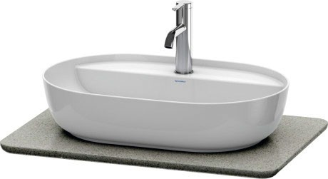 Blat compozit pentru lavoar Duravit Luv 688x475mm  gri structurat