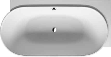 Cada baie asimetrica Duravit Luv 185x95cm  compozit  orientare dreapta  cu panou integrat si picioare incluse