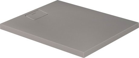 Cadita de dus dreptunghiulara Duravit Stonetto 80x100 cm  compozit gri concrete