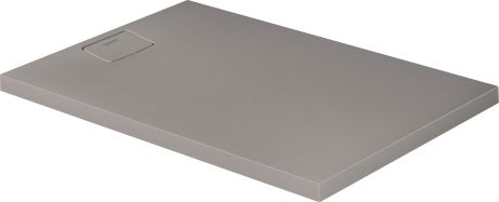 Cadita de dus dreptunghiulara Duravit Stonetto 80x120 cm  compozit gri concrete