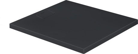 Cadita de dus dreptunghiulara Duravit Stonetto 90x100 cm  compozit antracit