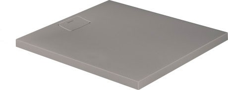 Cadita de dus dreptunghiulara Duravit Stonetto 90x100 cm  compozit gri concrete