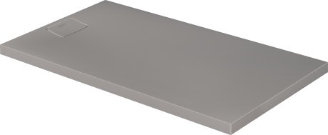 Cadita de dus dreptunghiulara Duravit Stonetto 80x140 cm  compozit gri concrete