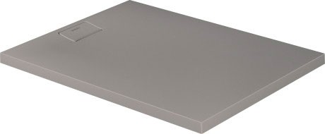 Cadita de dus dreptunghiulara Duravit Stonetto 90x120 cm  compozit gri concrete