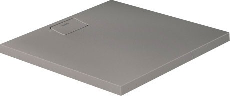 Cadita de dus dreptunghiulara Duravit Stonetto 90x90 cm  compozit gri concrete
