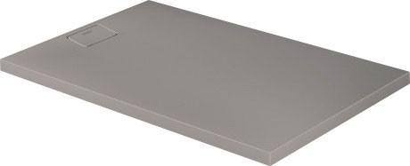 Cadita de dus dreptunghiulara Duravit Stonetto 90x140 cm  compozit gri concrete
