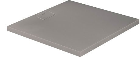 Cadita de dus dreptunghiulara Duravit Stonetto 100x100 cm  compozit gri concrete