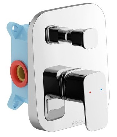 Baterie cada - dus Ravak 10° Free TD F 065.00 cu montaj incastrat  necesita corp ingropat R-box