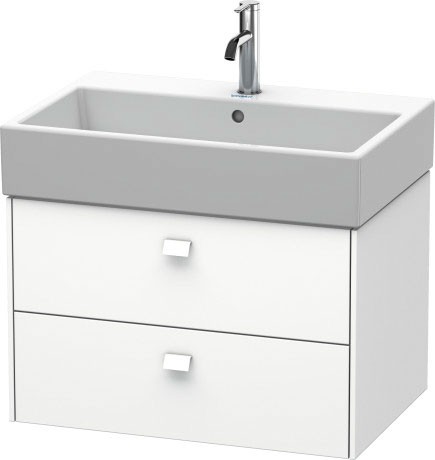 Dulap baza suspendat Duravit Brioso 684x442mm  cu doua sertare   alb mat