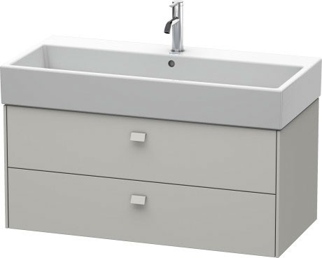 Dulap baza suspendat Duravit Brioso 984x442mm  cu doua sertare   gri ciment mat