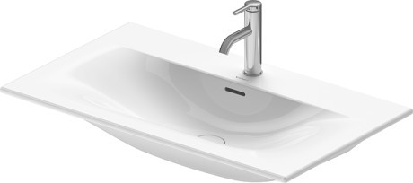 Lavoar Duravit Viu 83x49cm  cu capac ceramic si ventil push-open inclus  finisaj suplimentar