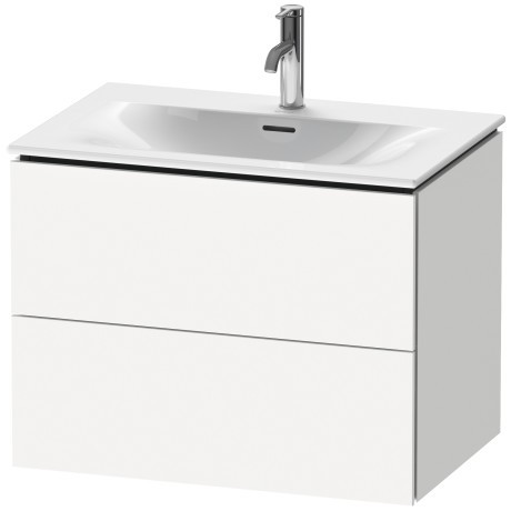 Dulap baza suspendat Duravit L-Cube 720x481mm  cu doua sertare  alb mat
