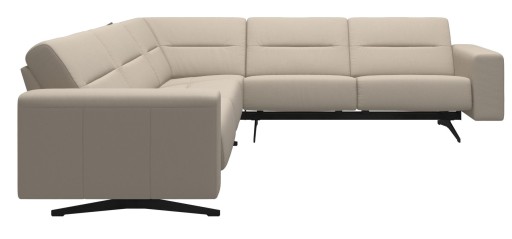 Canapea de colt Stressless Stella C2  picioare negru mat  tapiterie piele Paloma Fog