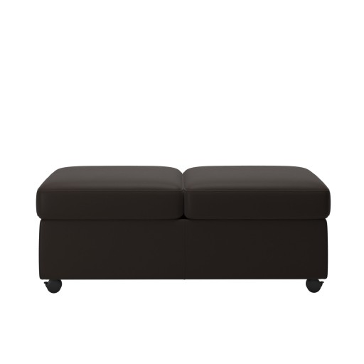 Ottoman dublu Stressless Doubleotto  tapiterie piele Paloma Chestnut