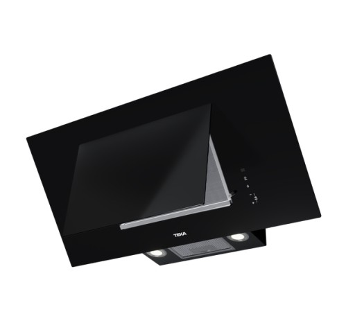 Hota Teka DVT 98660 TBS 3 trepte + Turbo  698 m3/h  FreshAir  turbina dubla  90 cm  timer  paravan sticla  Black