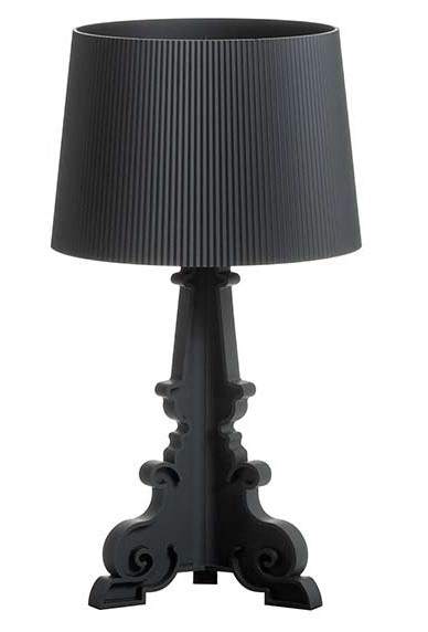 Veioza Kartell Bourgie design Ferruccio Laviani  E14 max 3x28W  d37cm  negru mat