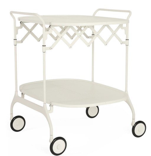 Masuta pliabila Kartell Gastone 1991  design Antonio Citterio & Oliver Low  68x62cm  h70cm  alb mat