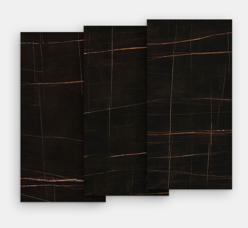 Gresie portelanata FMG Marmi Classici Maxfine 75x37.5cm  6mm  Sahara Noir Lucidato