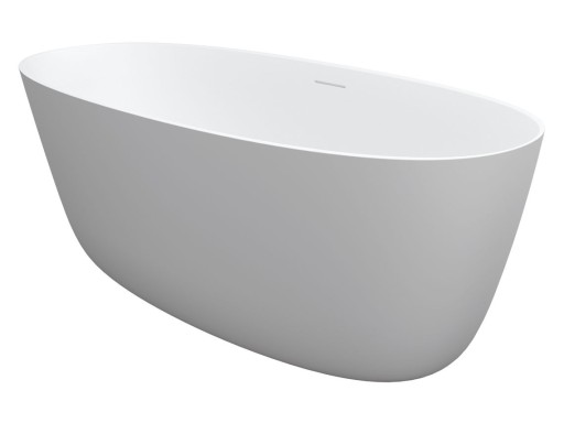 Cada freestanding Riho Oval 160x72cm  compozit  alb mat