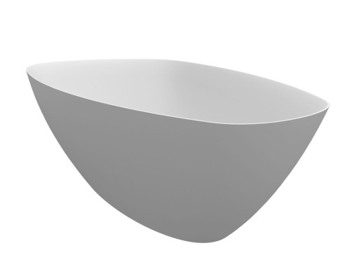 Cada freestanding Riho Toledo 158x110cm  compozit  alb mat