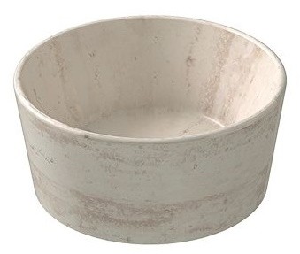 Lavoar rotund tip bol Globo Forty3 La Pietre 35cm  Travertino