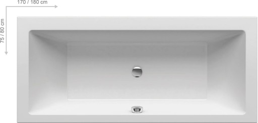 Cada baie rectangulara Ravak Formy 01 Slim 180x80cm  acril