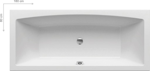 Cada baie rectangulara Ravak Formy 02 Slim 180x80cm  acril