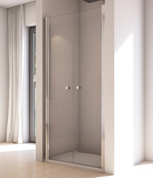 Usa batanta din 2 piese Sanswiss Solino  80 cm  sticla securizata 6 mm