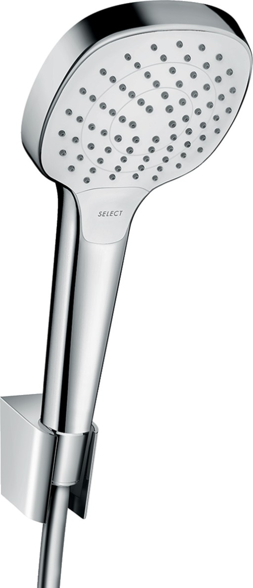Set dus Hansgrohe Croma Select E Vario Porter cu para 110mm  agatatoare si furtun 1 6m  alb/crom