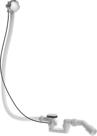 Sifon cu preaplin pentru cazi Duravit D-Code  d 52 mm  L1000 mm