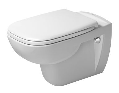 Set vas WC suspendat Duravit D-Code 54.5x35.5cm si capac clasic