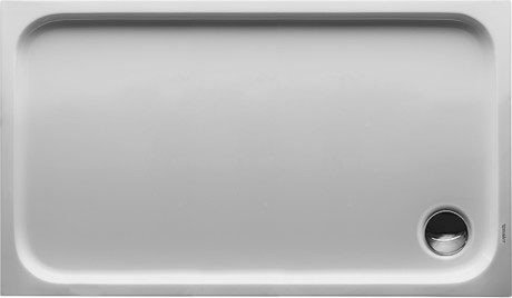 Cadita de dus dreptunghiulara Duravit D-Code 120x70cm  acril  alb