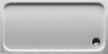 Cadita de dus dreptunghiulara Duravit D-Code 140x70cm  acril  alb